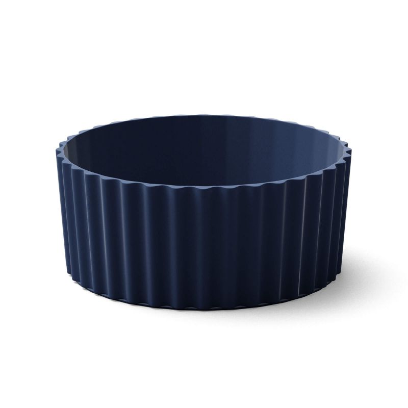 Kwmobile 2er Set Kaffeebecher-Sleeves Aus Neopren – Hitzeschutz Für To-go-Becher 200-700 Ml, Schwarz-dunkelblau, Waschbar